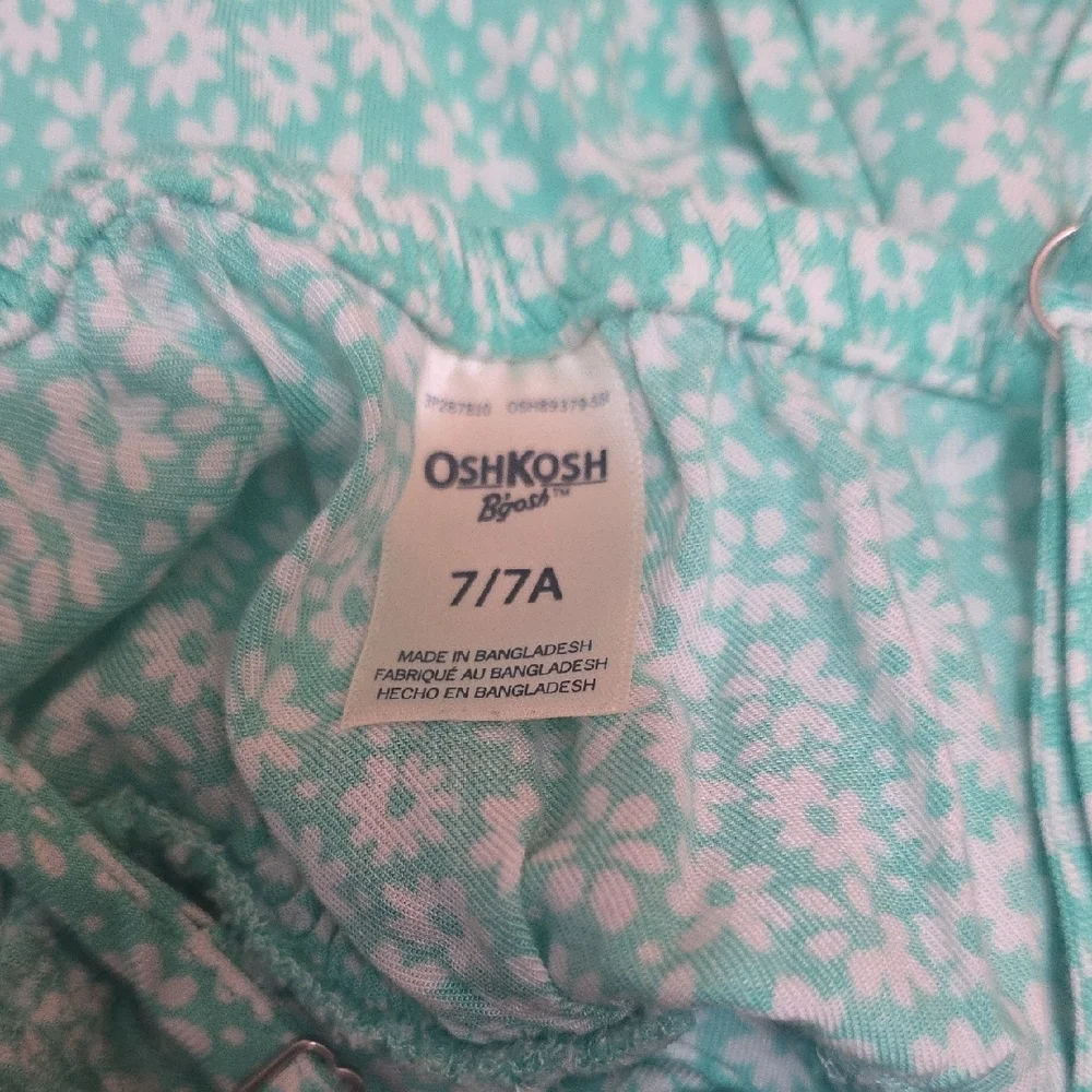 OshKosh B'gosh Aqua Floral Romper